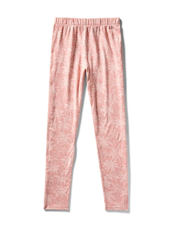 Faherty Kids Cloud Cotton Pajama Set - Rose Tropic Trees Kid's Underwear U0026 Sleep