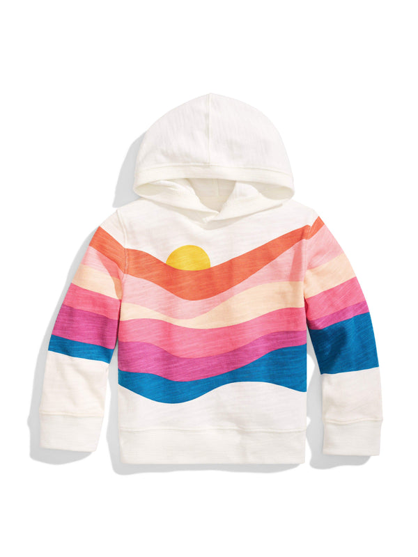 faherty Kids Heritage Slub Hoodie - Soleil Sunset Waves Kid's Hoodies u0026 Pullovers