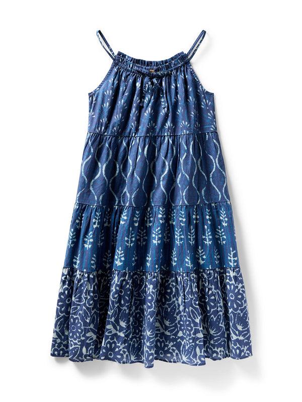 faherty Kids Sun Chaser Maxi Dress - Sunburst Mix Print Kid's Dresses