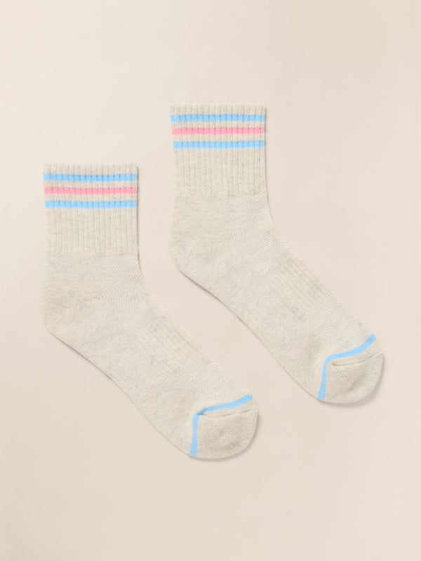Faherty Le Bon Shoppe Girlfriend Sock - Bright Grey Accessories Socks