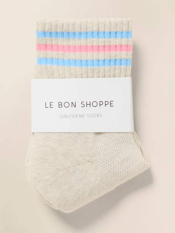 faherty Le Bon Shoppe Girlfriend Sock - Bright Grey Accessories Socks
