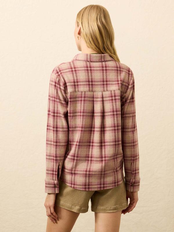 Faherty Legend™ Classic Sweater Shirt - Berry Coast Plaid Women's Button Ups
