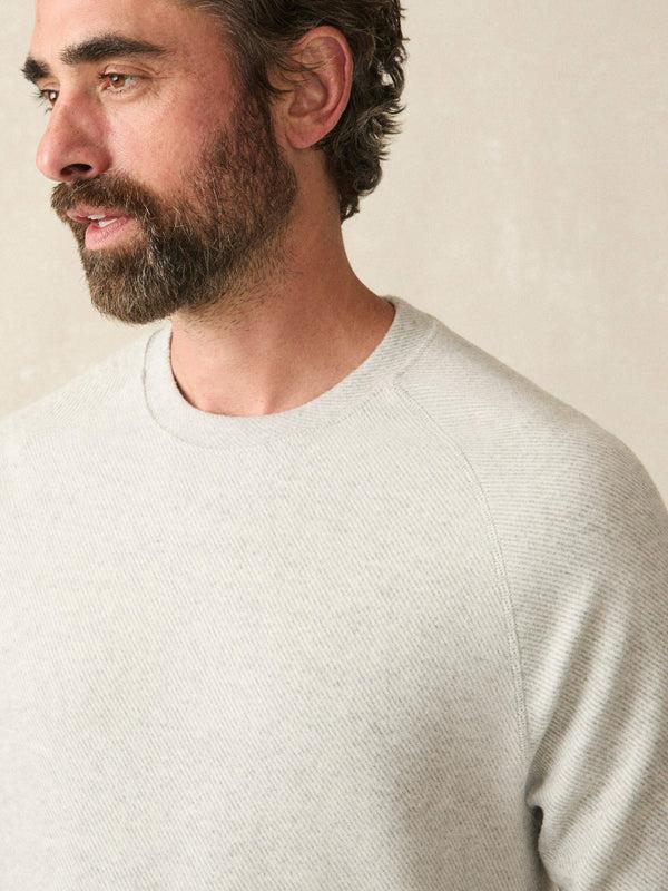 Faherty Legend™ Sweater Crew - Light Heather Grey Men's Hoodies U0026 Pullovers