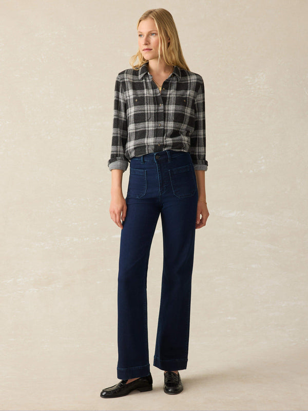 Faherty Legend™ Sweater Shirt - Ashby Plaid Women's Button Ups