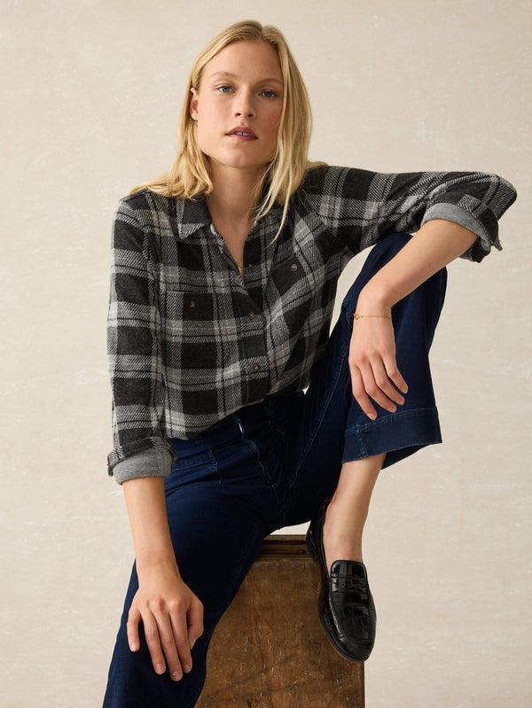 Faherty Legend™ Sweater Shirt - Ashby Plaid Women's Button Ups