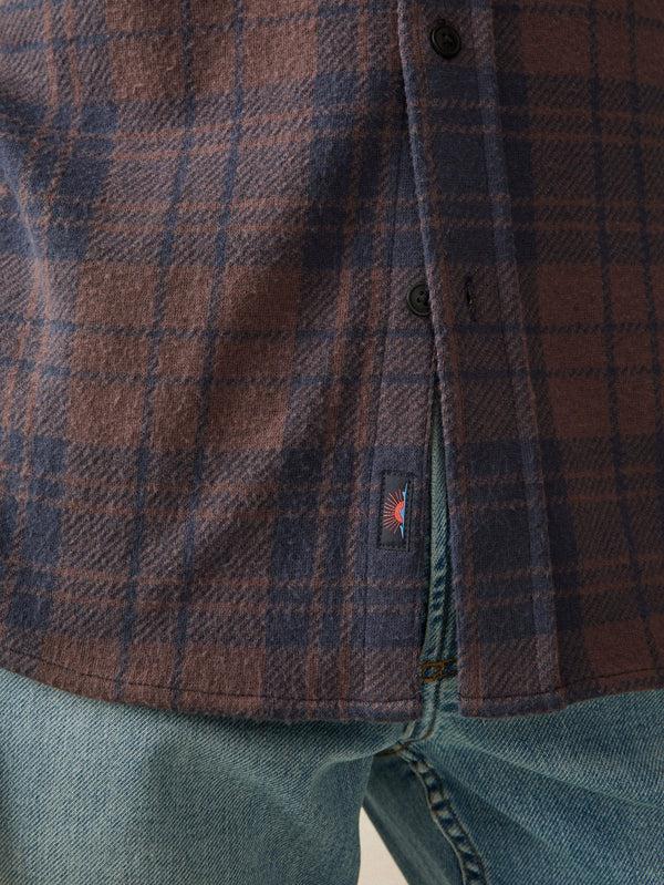 Faherty Legend™ Sweater Shirt - Blue Mountain Plaid Men's Button Ups