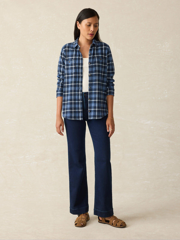 Faherty Legend™ Sweater Shirt - Blue Winds Women's Button Ups