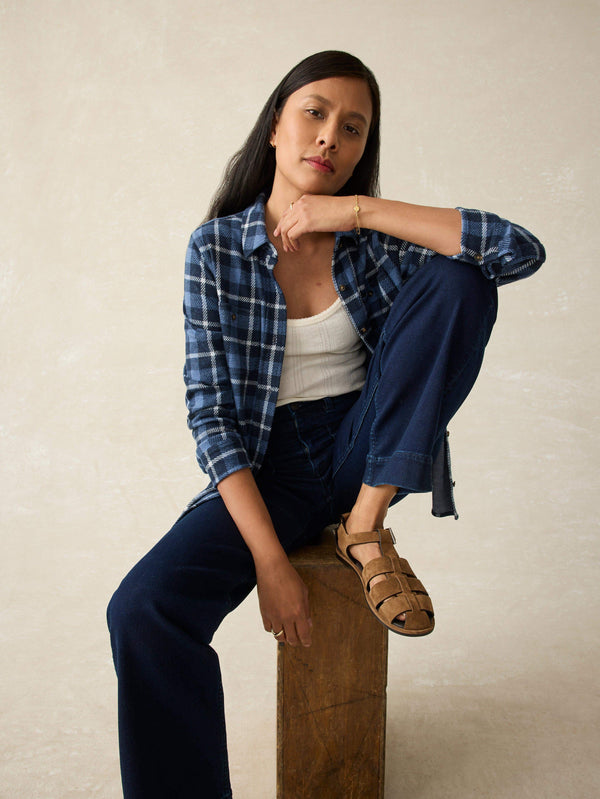 Faherty Legend™ Sweater Shirt - Blue Winds Women's Button Ups