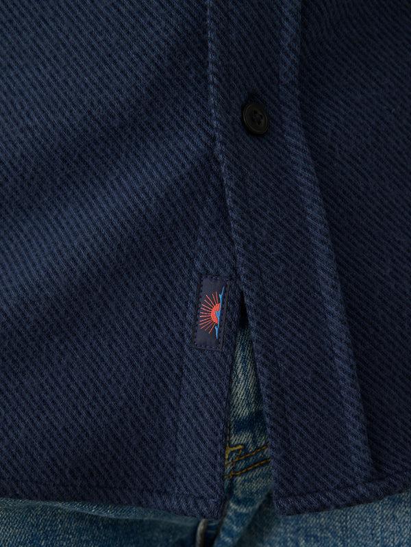 Faherty Legend™ Sweater Shirt - Brighton Navy Twill Men's Button Ups