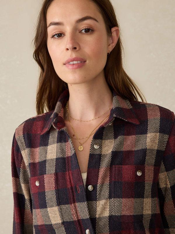 Faherty Legend™ Sweater Shirt - Burchfield Plaid Women's Button Ups