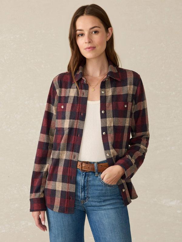 faherty Legend™ Sweater Shirt - Burchfield Plaid Women's Button Ups