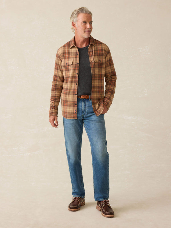 Faherty Legend™ Sweater Shirt - Cedar Sands Plaid Men's Button Ups