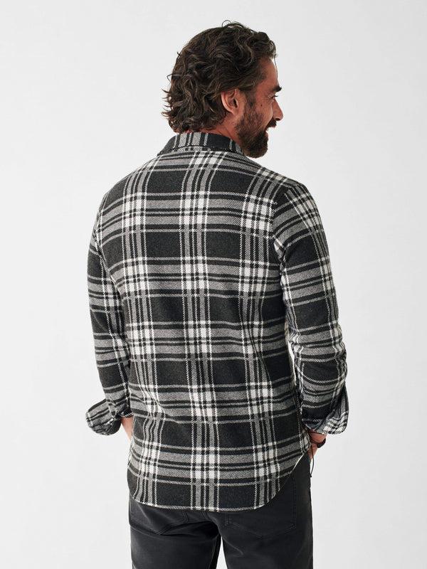 Faherty Legend™ Sweater Shirt - Charcoal Bone Plaid Men's Button Ups