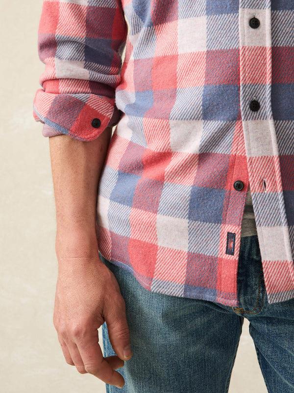 Faherty Legend™ Sweater Shirt - Cherry Blue Buffalo Men's Button Ups