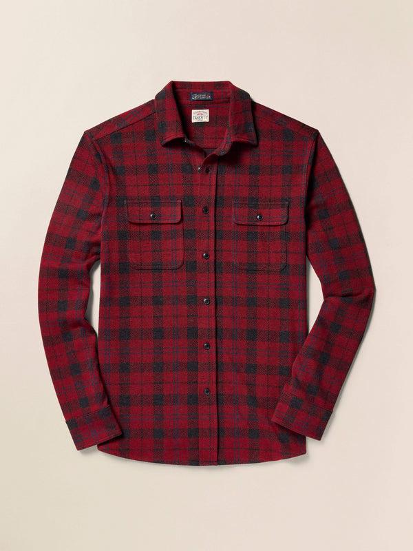 Faherty Legend™ Sweater Shirt - Cherry Creek Plaid Men's Button Ups