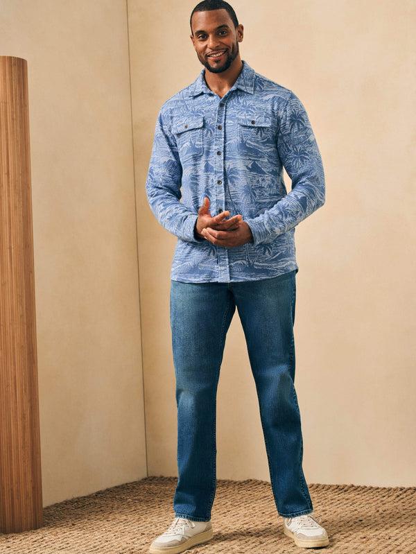 Faherty Legend™ Sweater Shirt - Coastal Waters Men's Button Ups