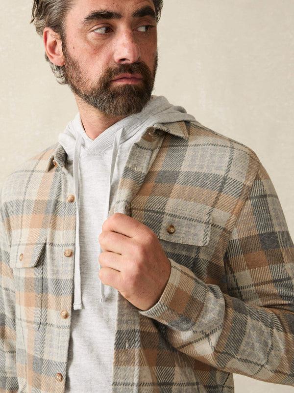 Faherty Legend™ Sweater Shirt - Desert Plaid Men's Button Ups