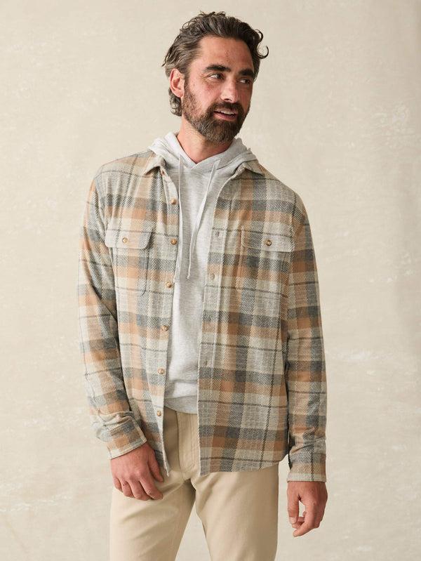 faherty Legend™ Sweater Shirt - Desert Plaid Men's Button Ups