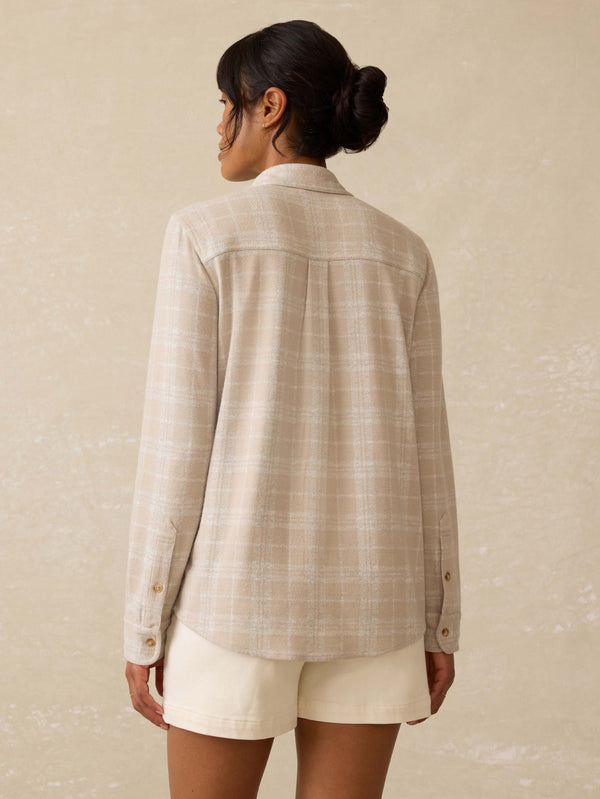 Faherty Legend™ Sweater Shirt - Desert Plains Plaid Women's Button Ups