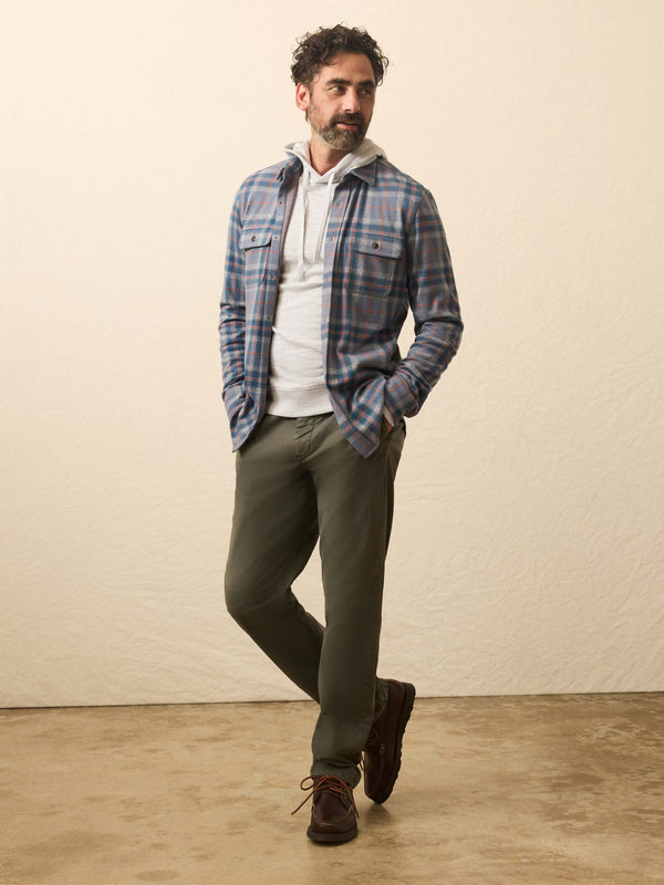 Faherty Legend™ Sweater Shirt (Double Pocket) - Three Lakes Plaid Men's Button Ups