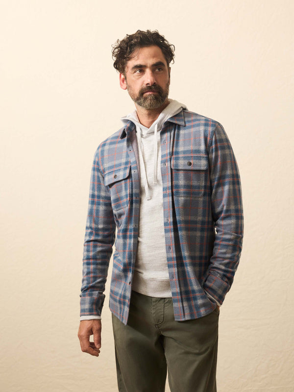 faherty Legend™ Sweater Shirt (Double Pocket) - Three Lakes Plaid Men's Button Ups