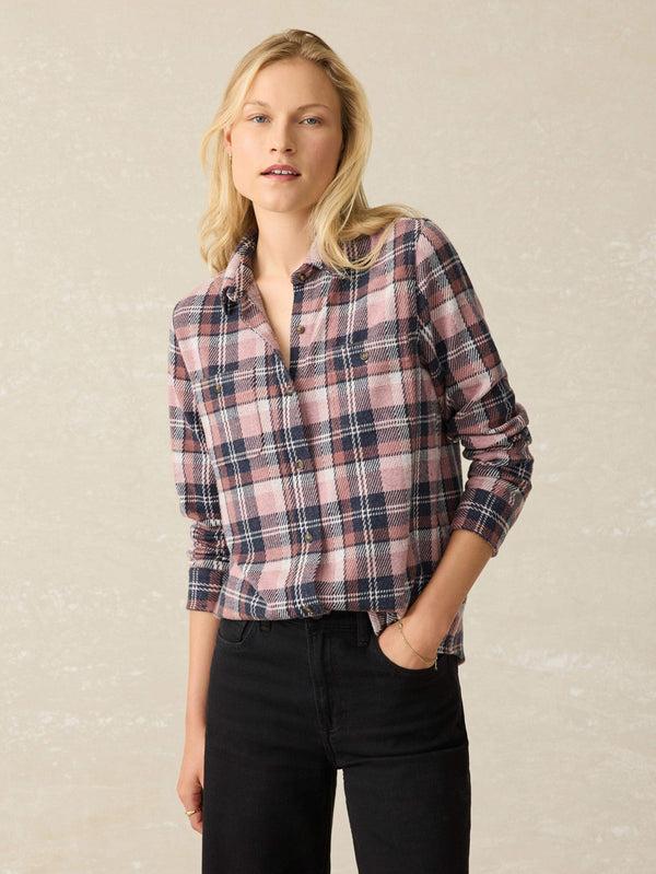 Faherty Legend™ Sweater Shirt - Mulberry Blues Women's Button Ups