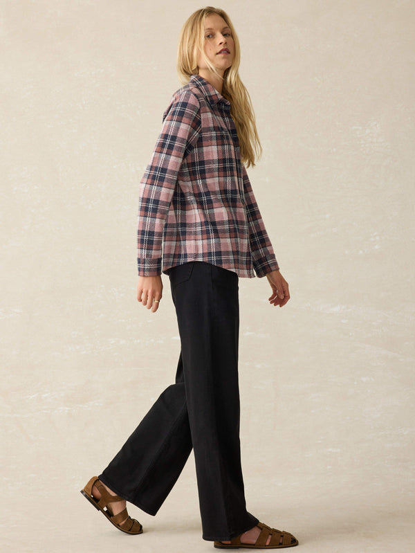 Faherty Legend™ Sweater Shirt - Mulberry Blues Women's Button Ups