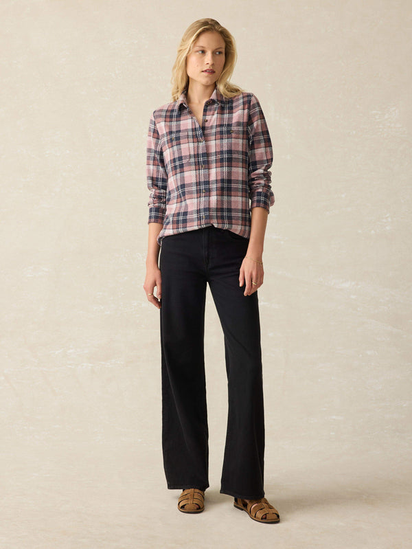 Faherty Legend™ Sweater Shirt - Mulberry Blues Women's Button Ups