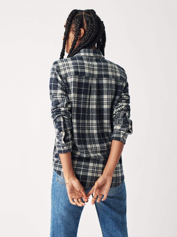 Faherty Legend™ Sweater Shirt - Navy Plaid Women's Button Ups