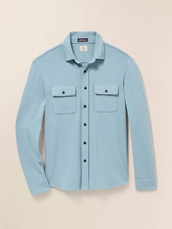 Faherty Legend™ Sweater Shirt - Ocean Glass Twill Men's Button Ups