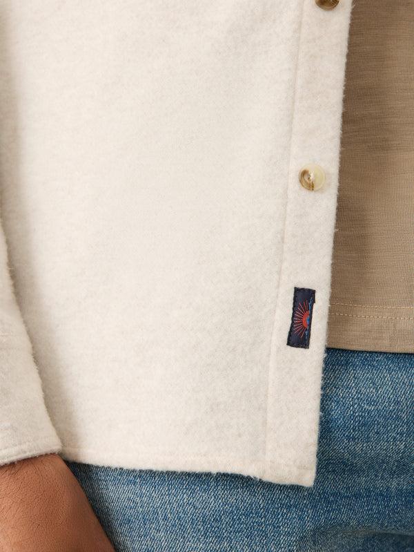 Faherty Legend™ Sweater Shirt - Off White Men's Button Ups