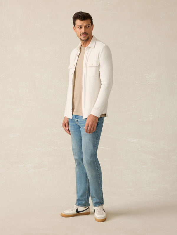 faherty Legend™ Sweater Shirt - Off White Men's Button Ups