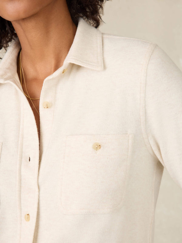 Faherty Legend™ Sweater Shirt - Off White Women's Button Ups