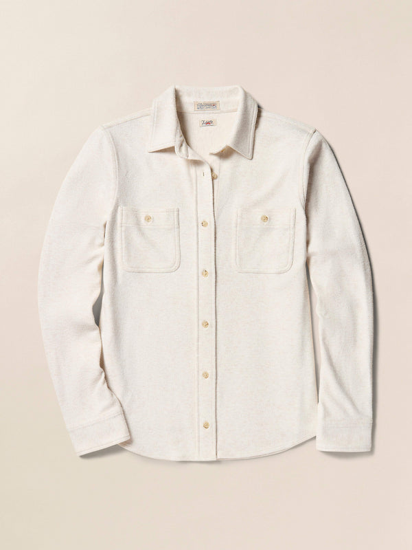 Faherty Legend™ Sweater Shirt - Off White Women's Button Ups