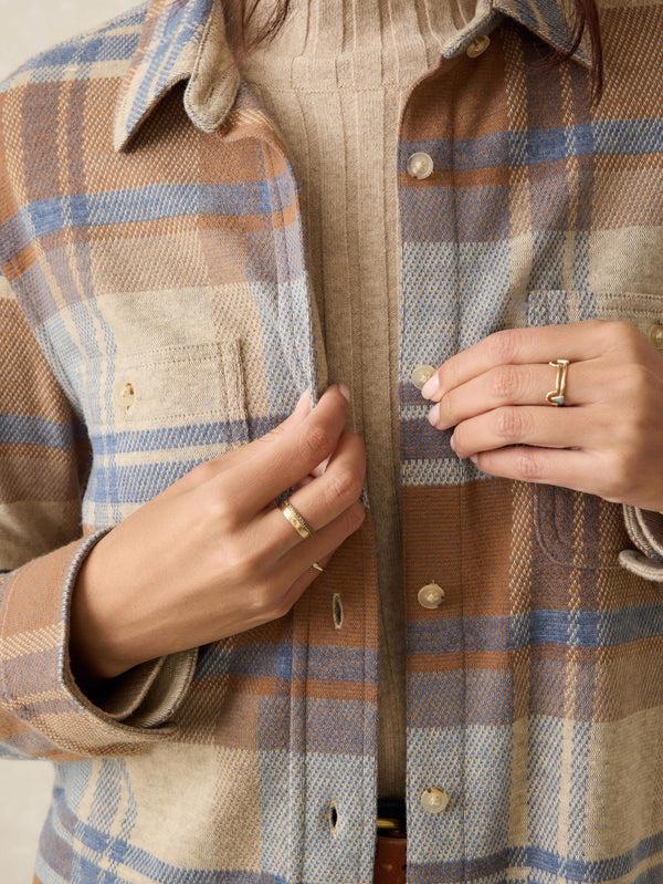Faherty Legend™ Sweater Shirt - Rockland Plaid Women's Button Ups