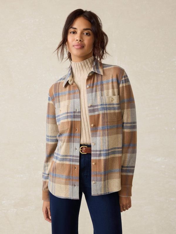 faherty Legend™ Sweater Shirt - Rockland Plaid Women's Button Ups