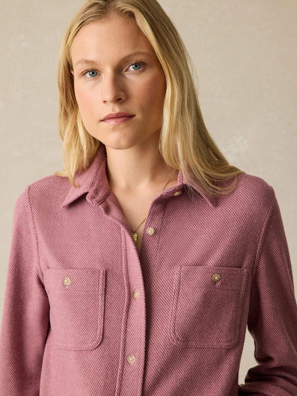 faherty Legend™ Sweater Shirt - Rose Twill Women's Button Ups