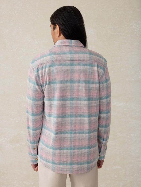 Faherty Legend™ Sweater Shirt - Sedona Sage Plaid Men's Button Ups