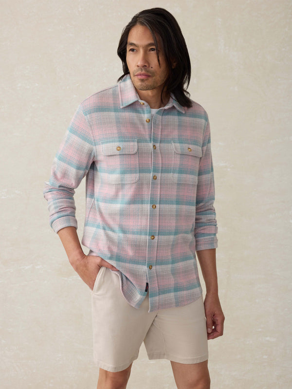 faherty Legend™ Sweater Shirt - Sedona Sage Plaid Men's Button Ups