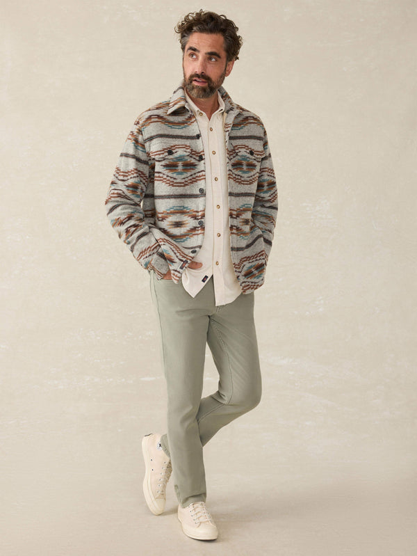 Faherty Legend™ Sweater Shirt (Single Pocket) - Off White Men's Button Ups