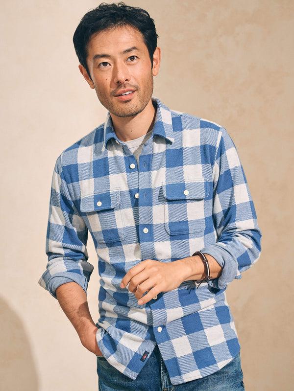 Faherty Legend™ Sweater Shirt - Sky Ridge Buffalo Men's Button Ups