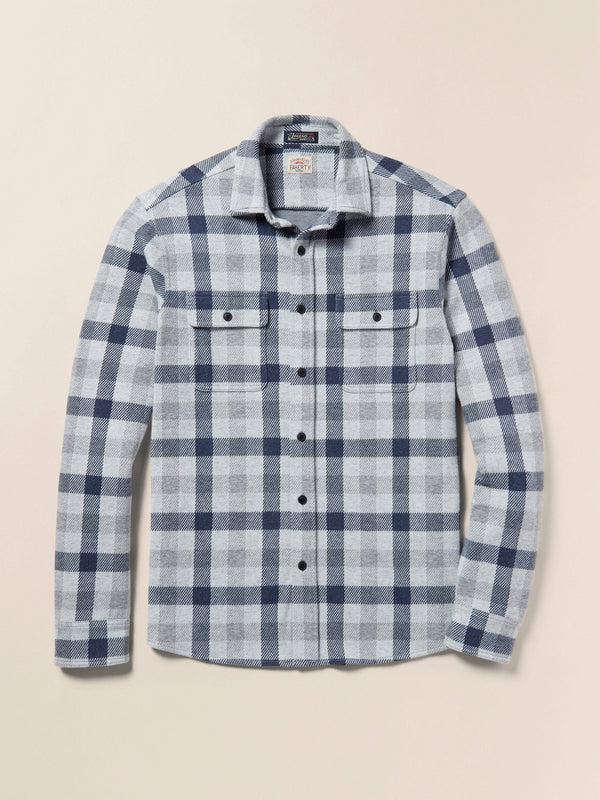 Faherty Legend™ Sweater Shirt - Snowy Night Check Men's Button Ups