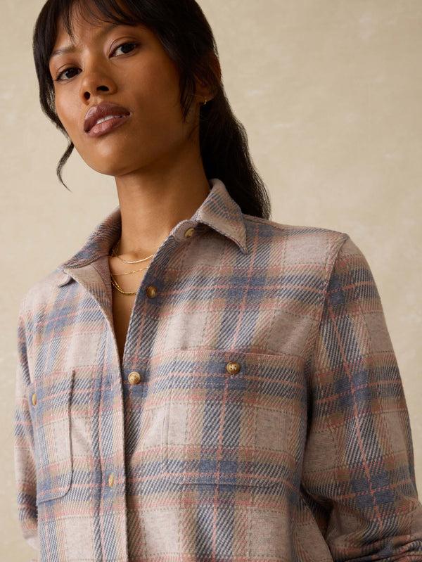 Faherty Legend™ Sweater Shirt - Summer Sienna Women's Button Ups