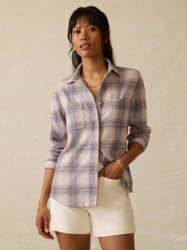 faherty Legend™ Sweater Shirt - Summer Sienna Women's Button Ups