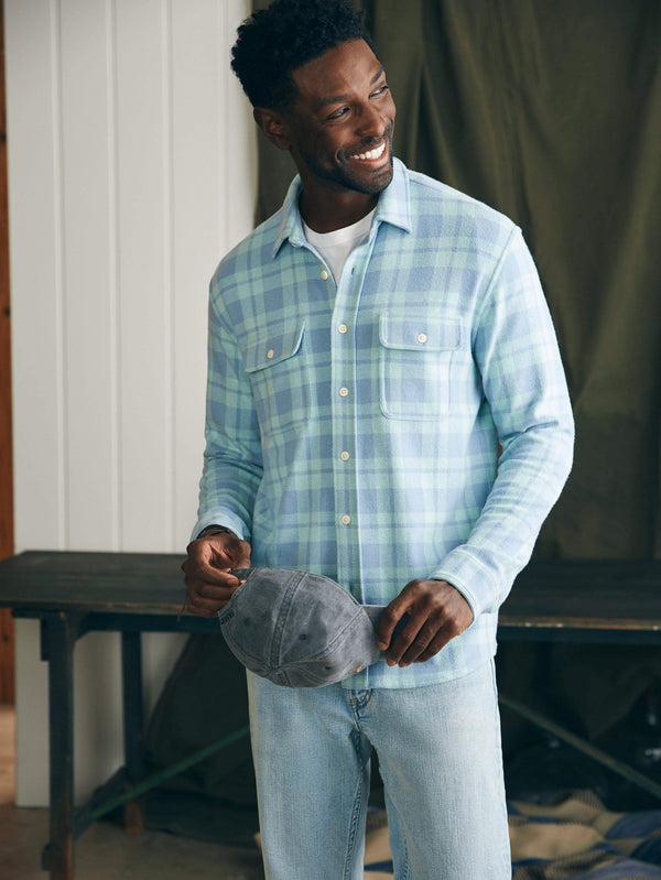 faherty Legend™ Sweater Shirt (Tall) - Clearwater Coast Plaid Men's Button Ups