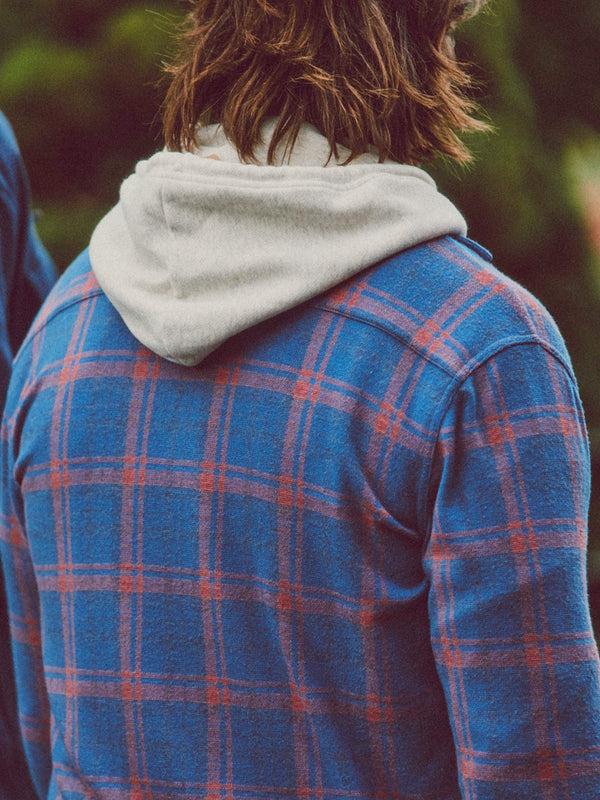 Faherty Legend™ Sweater Shirt - Twilight Mauve Plaid Men's Button Ups