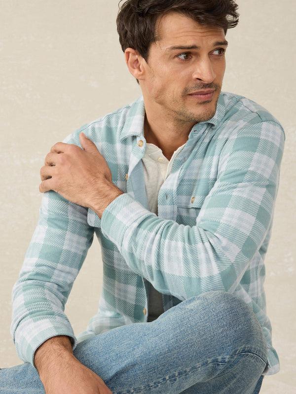 Faherty Legend™ Sweater Shirt - West Palm Plaid Men's Button Ups