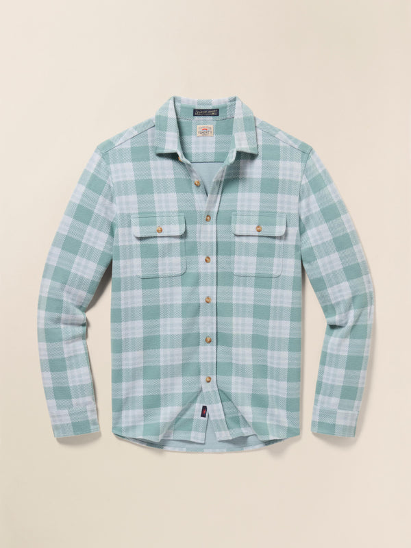 Faherty Legend™ Sweater Shirt - West Palm Plaid Men's Button Ups