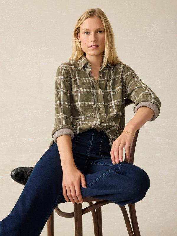 Faherty Legend™ Sweater Shirt - Willow Bend Women's Button Ups