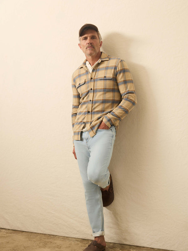 Faherty Legend™ Sweater Shirt - Windswept Shores Plaid Men's Button Ups